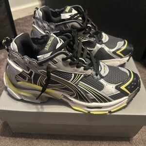 Balenciaga runners grey white and yellowish